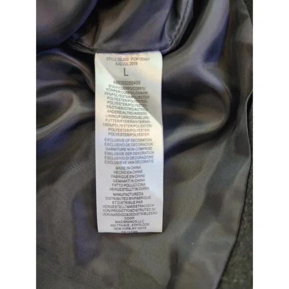 Larry Levine Women L Double Breasted Pea Coat Lined Cuff Mid Length Classy - Picture 6 of 9